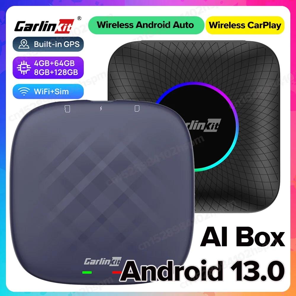 CarlinKit ī÷ AI ڽ ÷  ȵ̵ ڵ  ī÷ AI Ʈ TV ڽ, QCM 6125  GPS ۷γ 64 GB, 128GB, ȵ̵ 13